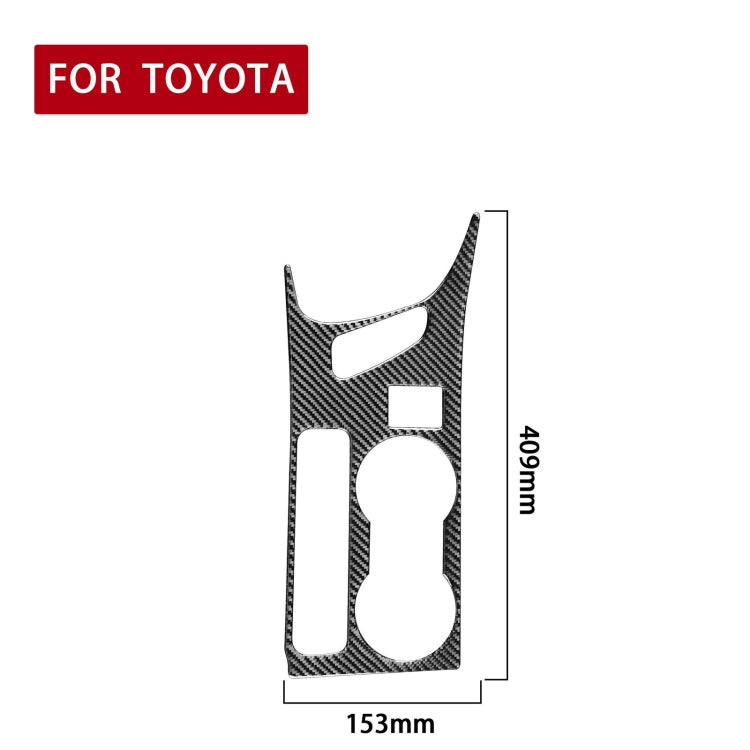 Car Carbon Fiber Rear Water Cup Holder Panel B Decorative Sticker for Toyota Corolla / Levin 2014-2018, Left Drive - Car Interior Mouldings by PMC Jewellery | Online Shopping South Africa | PMC Jewellery | Buy Now Pay Later Mobicred