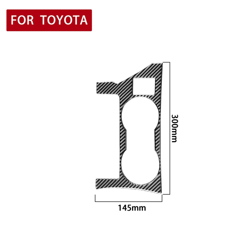 Car Carbon Fiber Rear Water Cup Holder Panel A Decorative Sticker for Toyota Corolla / Levin 2014-2018, Left Drive - Car Interior Mouldings by PMC Jewellery | Online Shopping South Africa | PMC Jewellery | Buy Now Pay Later Mobicred