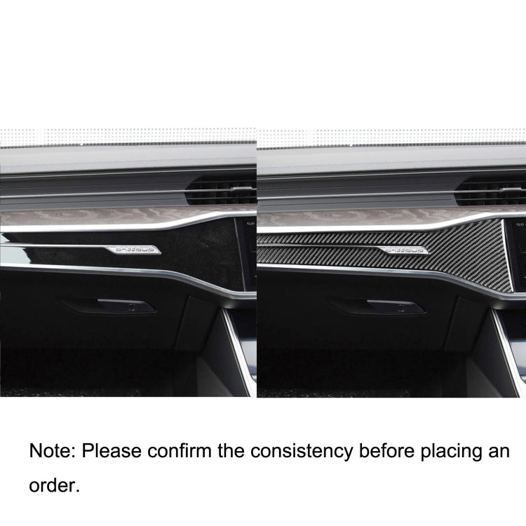 Car Carbon Fiber Central Control Decorative Sticker for Audi A6L / A7 2019-, Right Drive - Car Interior Mouldings by PMC Jewellery | Online Shopping South Africa | PMC Jewellery | Buy Now Pay Later Mobicred