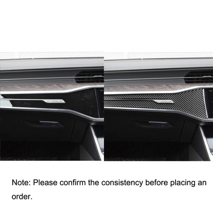 Car Carbon Fiber Central Control Decorative Sticker for Audi A6L / A7 2019-, Right Drive - Car Interior Mouldings by PMC Jewellery | Online Shopping South Africa | PMC Jewellery | Buy Now Pay Later Mobicred