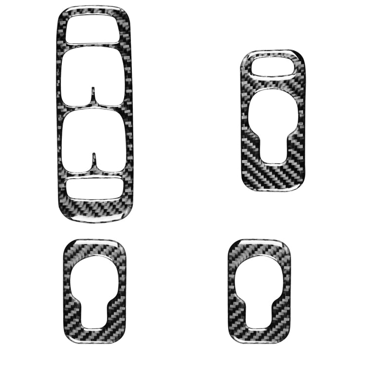 4 in 1 Car Carbon Fiber Door Set A Decorative Sticker for Volvo XC90 2003-2014, Left Drive - Car Interior Mouldings by PMC Jewellery | Online Shopping South Africa | PMC Jewellery | Buy Now Pay Later Mobicred