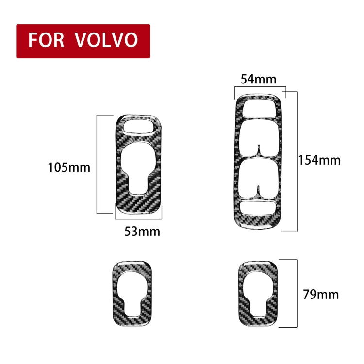 Car Carbon Fiber Window Lift A Decorative Sticker for Volvo XC90 2003-2007, Right Drive - Car Interior Mouldings by PMC Jewellery | Online Shopping South Africa | PMC Jewellery | Buy Now Pay Later Mobicred