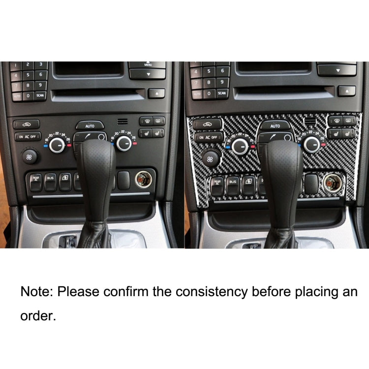 Car Carbon Fiber Air Conditioning Panel B Decorative Sticker for Volvo XC90 2003-2014, Left and Right Drive Universal - Car Interior Mouldings by PMC Jewellery | Online Shopping South Africa | PMC Jewellery | Buy Now Pay Later Mobicred