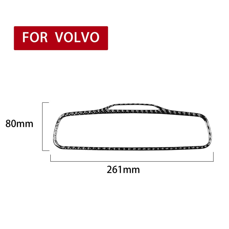 Car Carbon Fiber Rearview Mirror Decorative Sticker for Volvo XC90 2003-2014, Left and Right Drive Universal - Car Interior Mouldings by PMC Jewellery | Online Shopping South Africa | PMC Jewellery | Buy Now Pay Later Mobicred