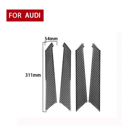 Car Carbon Fiber Door Panel Decorative Sticker for Audi A6L / A7 2019-, Left and Right Drive Universal - Car Interior Mouldings by PMC Jewellery | Online Shopping South Africa | PMC Jewellery | Buy Now Pay Later Mobicred