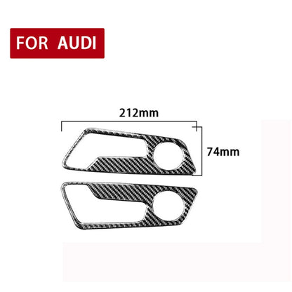 Car Carbon Fiber Seat Adjustment Panel Decorative Sticker for Audi A6L / A7 2019-, Left and Right Drive Universal - Car Interior Mouldings by PMC Jewellery | Online Shopping South Africa | PMC Jewellery | Buy Now Pay Later Mobicred