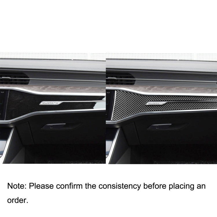 Car Carbon Fiber Central Control Decorative Sticker for Audi A6L / A7 2019-, Left Drive - Car Interior Mouldings by PMC Jewellery | Online Shopping South Africa | PMC Jewellery | Buy Now Pay Later Mobicred