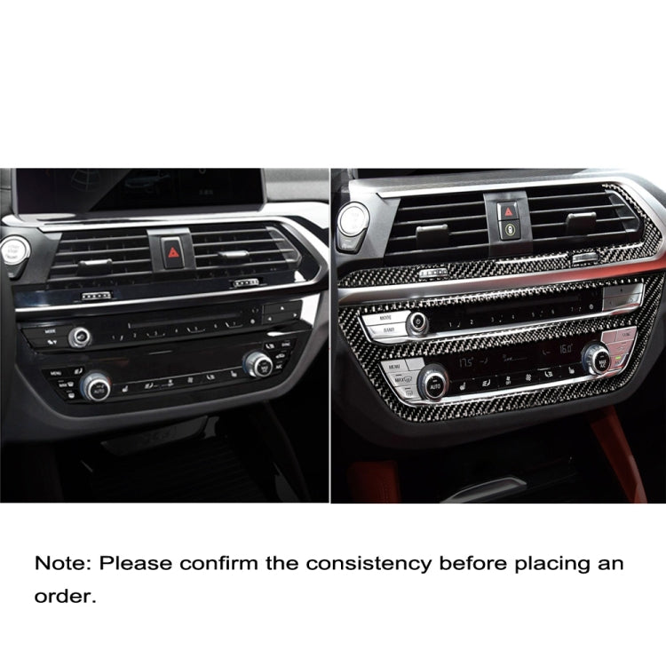 2 in 1 Car Carbon Fiber Air Conditioner CD Control Panel M Performance Decorative Sticker for BMW G01 X3 2018-2020 / G02 X4 2019-2020, Left Drive - Car Interior Mouldings by PMC Jewellery | Online Shopping South Africa | PMC Jewellery | Buy Now Pay Later Mobicred