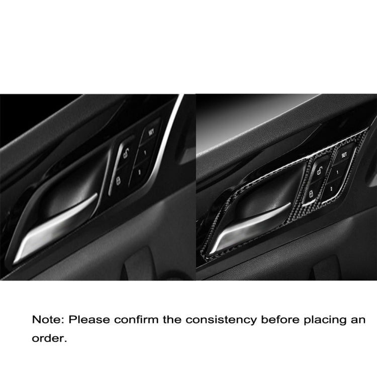 Car Carbon Fiber Inner Door Handle Solid Color Decorative Sticker for BMW G01 X3 2018-2020 / G02 X4 2019-2020, Left Drive - Car Interior Mouldings by PMC Jewellery | Online Shopping South Africa | PMC Jewellery | Buy Now Pay Later Mobicred