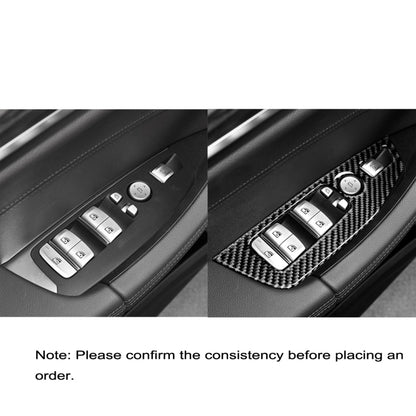 Car Carbon Fiber Window Glass Control Panel Solid Color Decorative Sticker for BMW G01 X3 2018-2020 / G02 X4 2019-2020, Left Drive - Car Interior Mouldings by PMC Jewellery | Online Shopping South Africa | PMC Jewellery | Buy Now Pay Later Mobicred