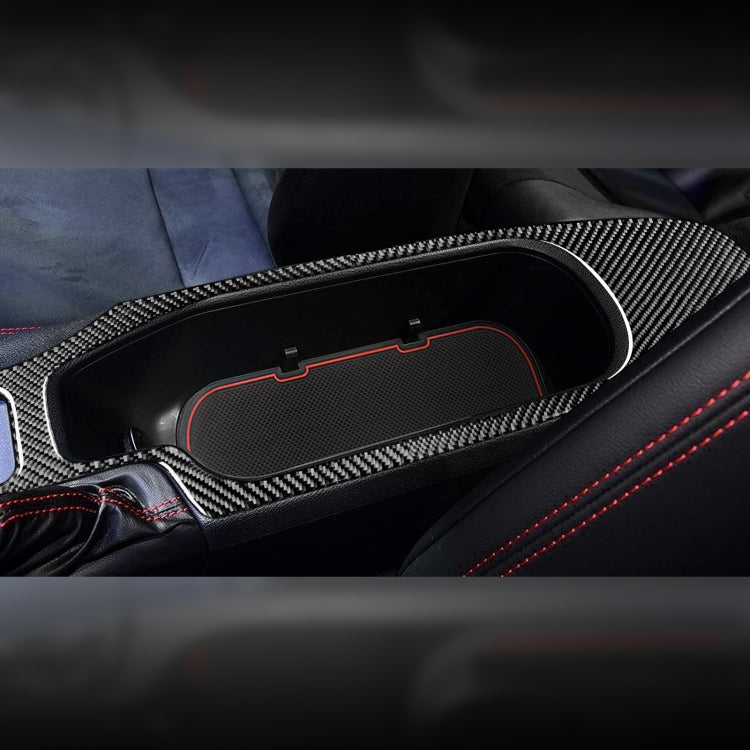 2 in 1 Car Carbon Fiber Central Armrest Panel Set A Decorative Sticker for Subaru BRZ / Toyota 86 2017-2019, Left Drive - Car Interior Mouldings by PMC Jewellery | Online Shopping South Africa | PMC Jewellery | Buy Now Pay Later Mobicred