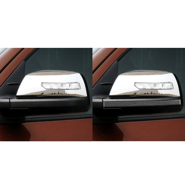 2 PCS / Set Carbon Fiber Car Rearview Mirror Anti-scratch Strip Decorative Sticker for Toyota Tundra 2014-2018, Left Right Driving - Decorative Strip by PMC Jewellery | Online Shopping South Africa | PMC Jewellery | Buy Now Pay Later Mobicred