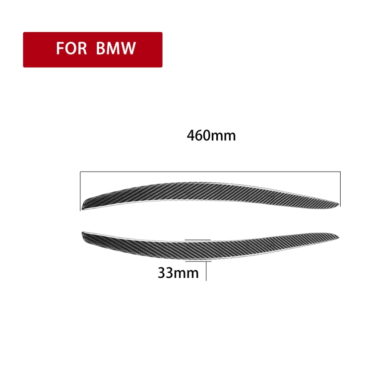 2 PCS / Set Carbon Fiber Car Lamp Eyebrow Decorative Sticker for BMW E92 / E93 2006-2012, Drop Glue Version - Lamp Decoration by PMC Jewellery | Online Shopping South Africa | PMC Jewellery | Buy Now Pay Later Mobicred