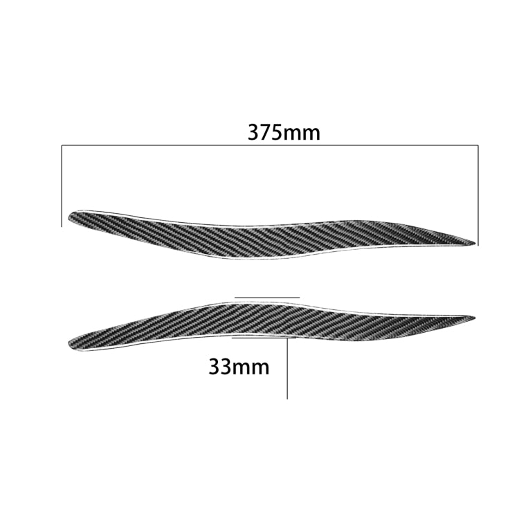 2 PCS / Set Carbon Fiber Car Lamp Eyebrow Decorative Sticker for Lexus IS250/ IS300 2006-2012, Drop Glue Version - Lamp Decoration by PMC Jewellery | Online Shopping South Africa | PMC Jewellery | Buy Now Pay Later Mobicred