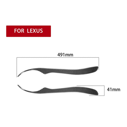 2 PCS / Set Carbon Fiber Car Lamp Eyebrow Decorative Sticker for Lexus IS200 1998-2005, Drop Glue Version - Lamp Decoration by PMC Jewellery | Online Shopping South Africa | PMC Jewellery | Buy Now Pay Later Mobicred