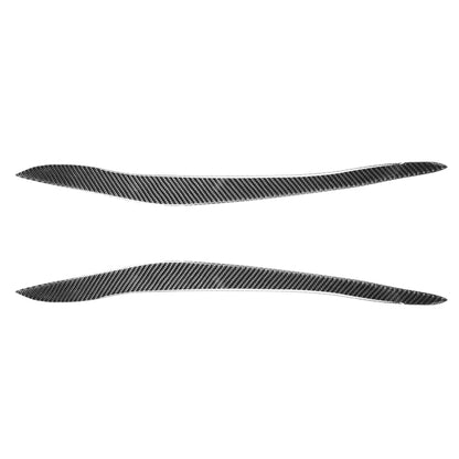 2 PCS / Set Carbon Fiber Car Lamp Eyebrow Decorative Sticker for BMW X5/E70 2010-2012, Drop Glue Version - Lamp Decoration by PMC Jewellery | Online Shopping South Africa | PMC Jewellery | Buy Now Pay Later Mobicred