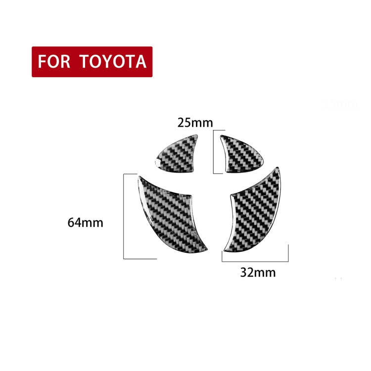 4 PCS / Set Carbon Fiber Car Tailgate Logo Decorative Sticker for Toyota 4Runner 2010-2020 - Car Interior Mouldings by PMC Jewellery | Online Shopping South Africa | PMC Jewellery | Buy Now Pay Later Mobicred