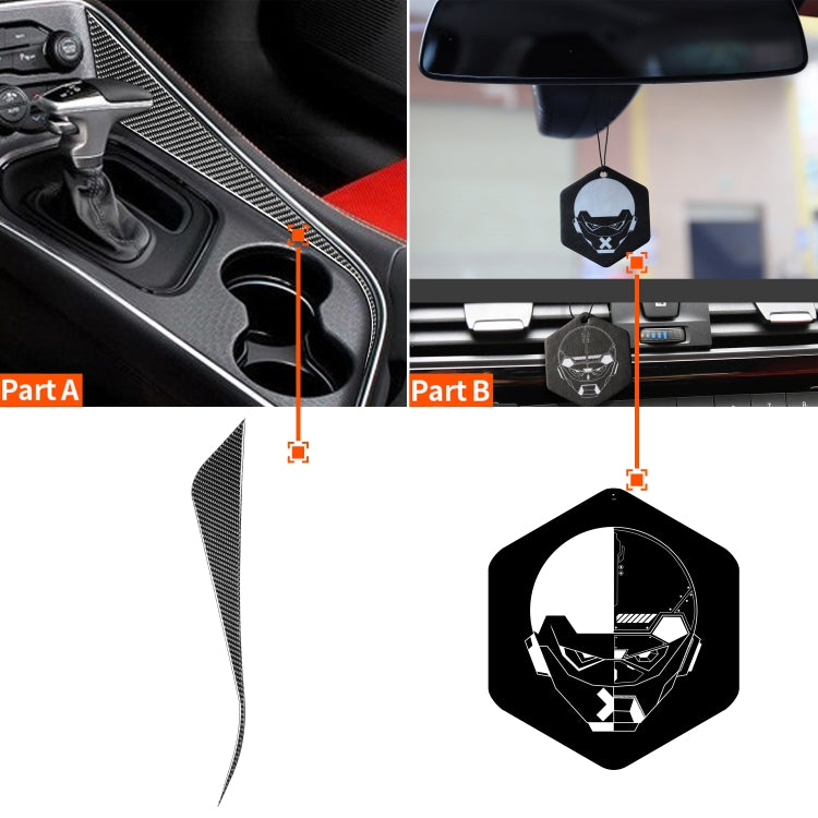 Carbon Fiber Car Central Control Gear Side Decorative Sticker for Dodge Challenger 2015 to Now, Left Driving - Car Interior Mouldings by PMC Jewellery | Online Shopping South Africa | PMC Jewellery | Buy Now Pay Later Mobicred