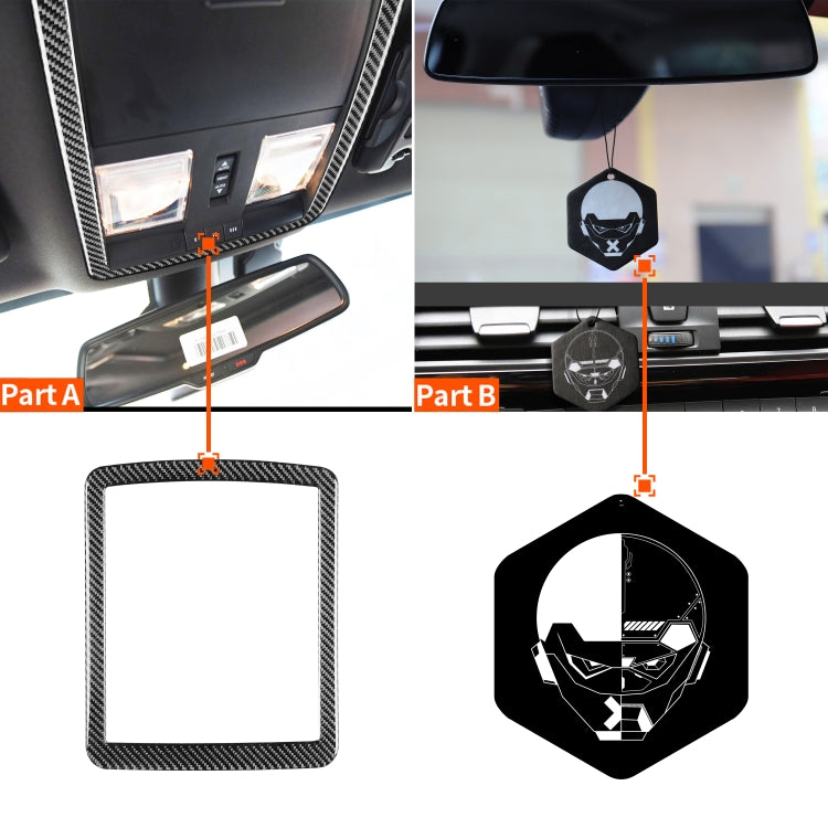 Carbon Fiber Car Reading Light Frame Decorative Sticker for Dodge Challenger 2015 to Now, Left Driving - Car Interior Mouldings by PMC Jewellery | Online Shopping South Africa | PMC Jewellery | Buy Now Pay Later Mobicred