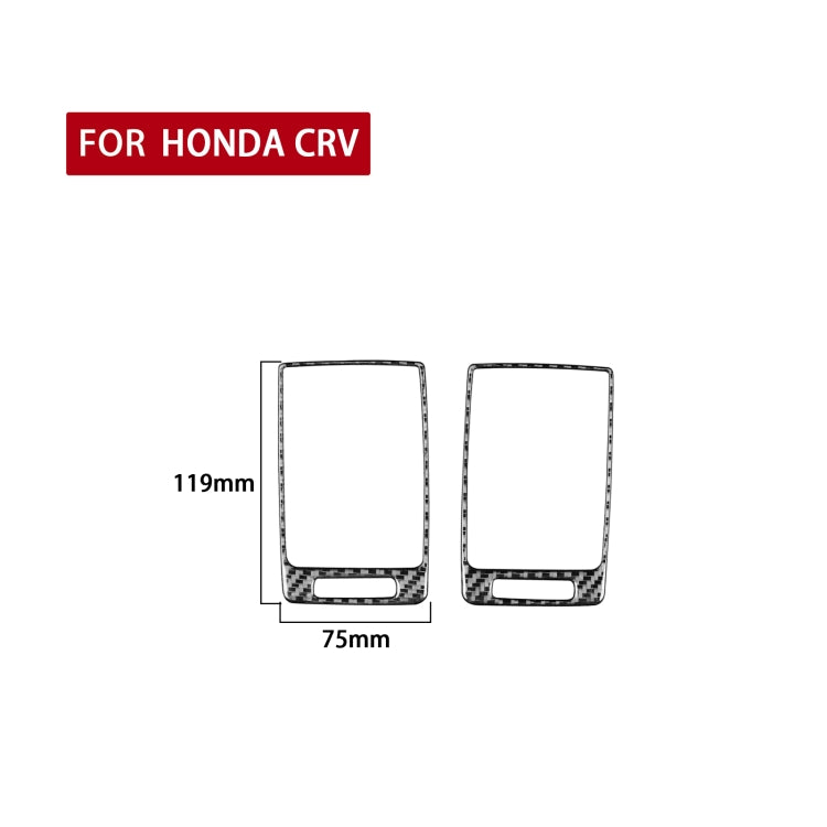 2 PCS / Set Carbon Fiber Car Side Air Outlet Frame Decorative Sticker for Honda CRV 2007-2011,Left and Right Drive Universal - Car Interior Mouldings by PMC Jewellery | Online Shopping South Africa | PMC Jewellery | Buy Now Pay Later Mobicred