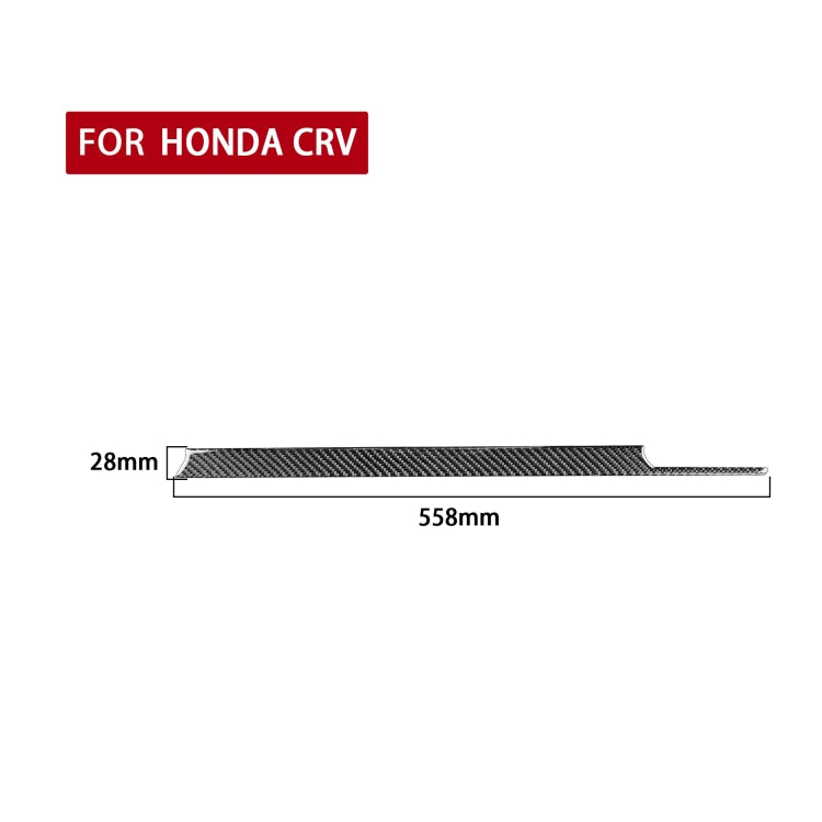 Carbon Fiber Car Co-pilot Center Control Trim Decorative Sticker for Honda CRV 2007-2011,Left Drive - Car Interior Mouldings by PMC Jewellery | Online Shopping South Africa | PMC Jewellery | Buy Now Pay Later Mobicred