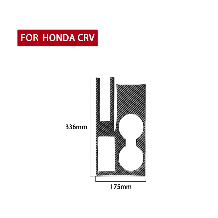 Carbon Fiber Car Cup Holder Panel Decorative Sticker for Honda CRV 2007-2011,Left Drive - Car Interior Mouldings by PMC Jewellery | Online Shopping South Africa | PMC Jewellery | Buy Now Pay Later Mobicred