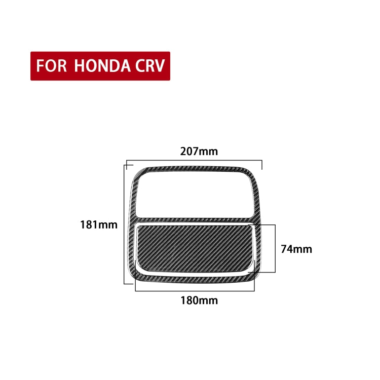 2 PCS / Set Carbon Fiber Car Front Reading Light Panel Decorative Sticker for Honda CRV 2007-2011,Left and Right Drive Universal - Car Interior Mouldings by PMC Jewellery | Online Shopping South Africa | PMC Jewellery | Buy Now Pay Later Mobicred