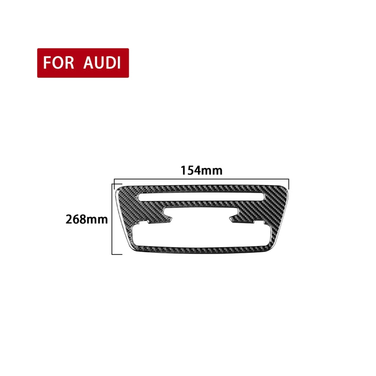 Carbon Fiber Car Central Control CD Panel Decorative Sticker for Audi Q3 2013-2018,Left and Right Drive Universal - Car Interior Mouldings by PMC Jewellery | Online Shopping South Africa | PMC Jewellery | Buy Now Pay Later Mobicred
