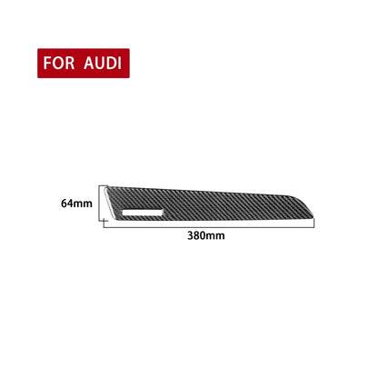 Carbon Fiber Car Co-pilot Trim with Hole Decorative Sticker for Audi Q3 2013-2018,Left Drive - Car Interior Mouldings by PMC Jewellery | Online Shopping South Africa | PMC Jewellery | Buy Now Pay Later Mobicred
