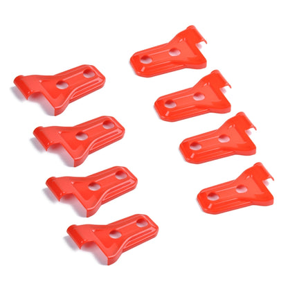 8 PCS Automotive ABS Side Door Hinge Protector Cover Trim for Jeep Wrangler JL 4 Door 2018-2019(Red) - Tank Covers by PMC Jewellery | Online Shopping South Africa | PMC Jewellery | Buy Now Pay Later Mobicred