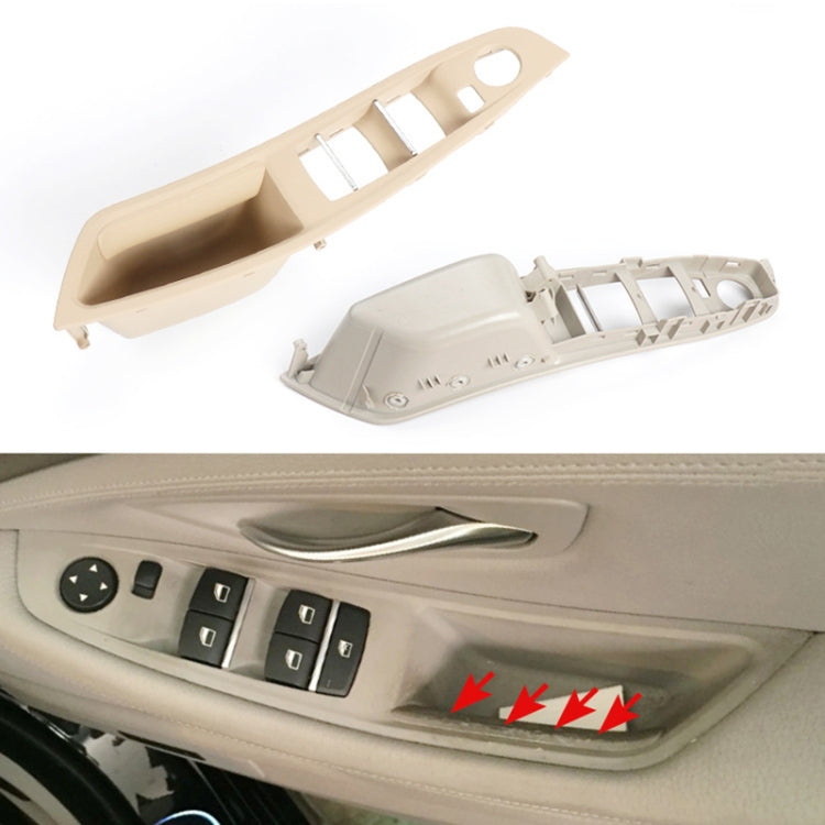 For BMW F10 2011-2017 Right Driving Car Door Window Lift Switch Trim Panel (Grey) - Car Interior Mouldings by PMC Jewellery | Online Shopping South Africa | PMC Jewellery | Buy Now Pay Later Mobicred