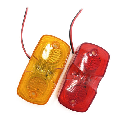 2pcs MK-106 Truck 12LEDs Side Marker Light (Red Light) - Running Lights by PMC Jewellery | Online Shopping South Africa | PMC Jewellery | Buy Now Pay Later Mobicred