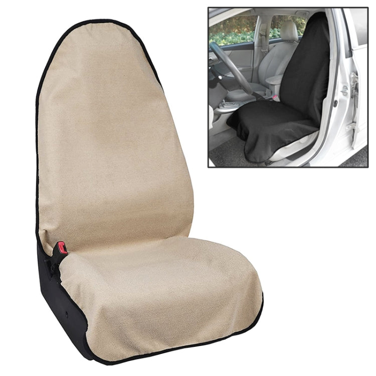 Car Universal Waterproof Anti-skid Seat Cover (Beige) - Seat Accessories by PMC Jewellery | Online Shopping South Africa | PMC Jewellery | Buy Now Pay Later Mobicred