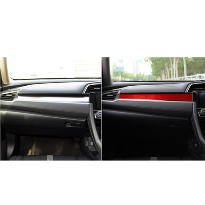 Car Carbon Fiber Central Control Decorative Sticker for Honda Tenth Generation Civic 2016-2019, Right Drive (Red) - Car Interior Mouldings by PMC Jewellery | Online Shopping South Africa | PMC Jewellery | Buy Now Pay Later Mobicred