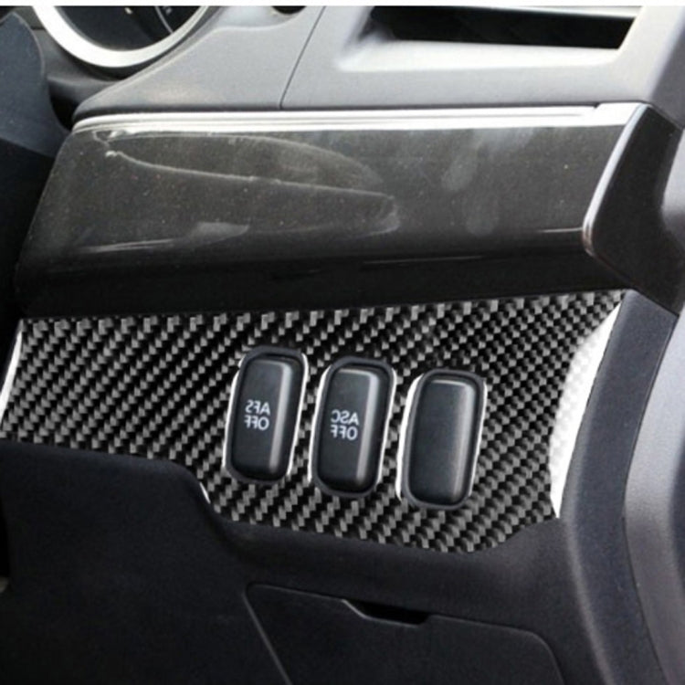 Car Carbon Fiber Dimming Control Panel Decorative Sticker for Mitsubishi Lancer EVO 2008-2015, Right Drive - Car Interior Mouldings by PMC Jewellery | Online Shopping South Africa | PMC Jewellery | Buy Now Pay Later Mobicred