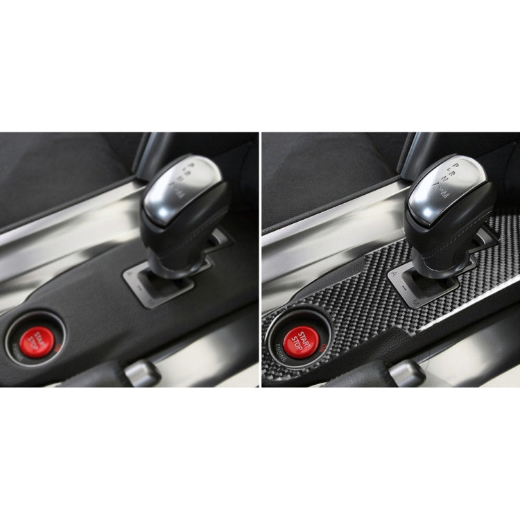 Car Carbon Fiber Gear Shift Panel Decorative Sticker for Nissan GTR R35 2008-2016, Left and Right Drive Universal - Car Interior Mouldings by PMC Jewellery | Online Shopping South Africa | PMC Jewellery | Buy Now Pay Later Mobicred