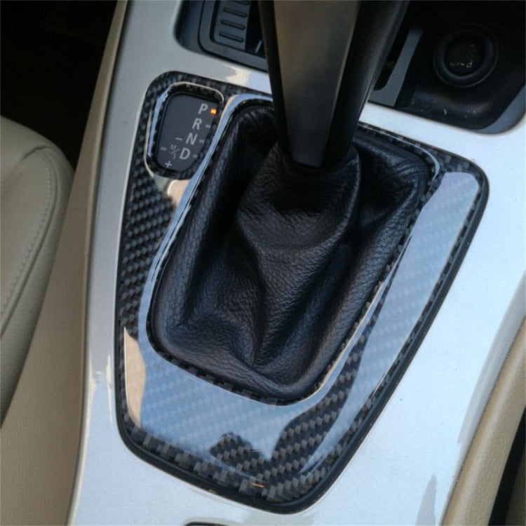 Carbon Fiber Car Left Driving Gear Panel Decorative Sticker for BMW E90 / E92 2005-2012, Suitable for Left Driving - Car Interior Mouldings by PMC Jewellery | Online Shopping South Africa | PMC Jewellery | Buy Now Pay Later Mobicred