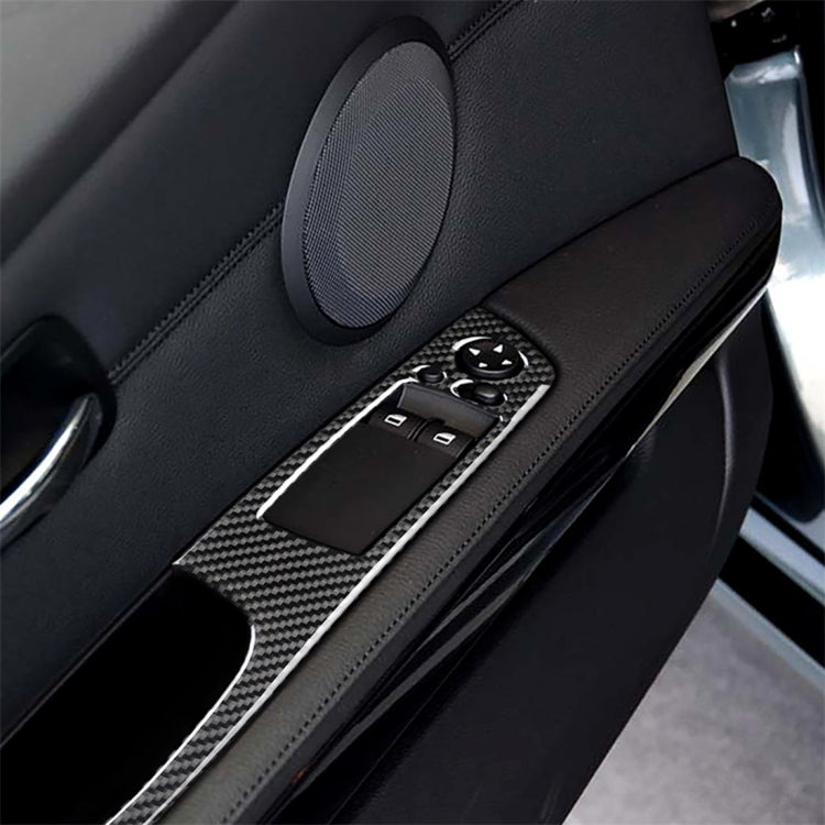 2 PCS Carbon Fiber Car Left Driving Lifting Panel Decorative Sticker for BMW E92 2005-2012, Diameter: 40.4cm - Car Interior Mouldings by PMC Jewellery | Online Shopping South Africa | PMC Jewellery | Buy Now Pay Later Mobicred