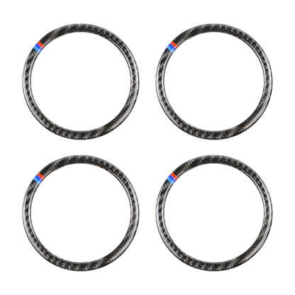 4 PCS Three Color Carbon Fiber Car Horn Ring Decorative Sticker for BMW F30 2013-2018 / F34 2013-2017 - Car Interior Mouldings by PMC Jewellery | Online Shopping South Africa | PMC Jewellery | Buy Now Pay Later Mobicred