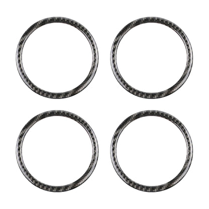 4 PCS Carbon Fiber Car Horn Ring Decorative Sticker for BMW F30 2013-2018 / F34 2013-2017 - Car Interior Mouldings by PMC Jewellery | Online Shopping South Africa | PMC Jewellery | Buy Now Pay Later Mobicred