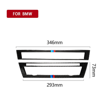 Three Color Carbon Fiber Car CD Panel Decorative Sticker for BMW 5 Series F10 2011-2017 - Car Interior Mouldings by PMC Jewellery | Online Shopping South Africa | PMC Jewellery | Buy Now Pay Later Mobicred