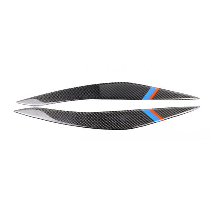 Three Color Carbon Fiber Car Lamp Eyebrow Decorative Sticker for BMW 5 Series F10 2010-2013 - Lamp Decoration by PMC Jewellery | Online Shopping South Africa | PMC Jewellery | Buy Now Pay Later Mobicred