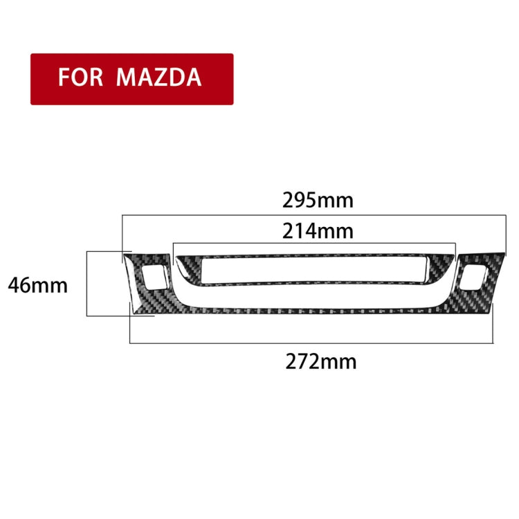 2 PCS Car Carbon Fiber Information Display Decorative Sticker for Mazda RX8 2004-2008, Left and Right Drive Universal - Car Interior Mouldings by PMC Jewellery | Online Shopping South Africa | PMC Jewellery | Buy Now Pay Later Mobicred