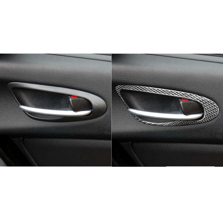 2 PCS Car Carbon Fiber Door Handle Decorative Sticker for Mazda RX8 2004-2008, Left and Right Drive Universal - Car Interior Mouldings by PMC Jewellery | Online Shopping South Africa | PMC Jewellery | Buy Now Pay Later Mobicred