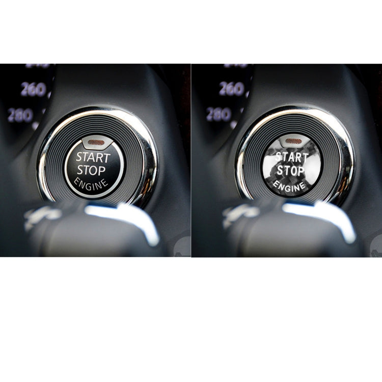 Car Carbon Fiber Engine Start Button Decorative Cover Trim for Nissan / Infiniti (Black) - Decoration Rings by PMC Jewellery | Online Shopping South Africa | PMC Jewellery | Buy Now Pay Later Mobicred