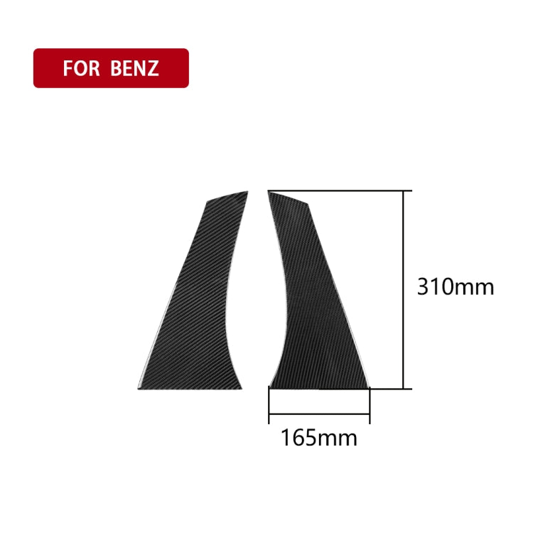 Car Carbon Fiber Rear Window Decorative Sticker for Mercedes-Benz GLA 2015-2018, Left and Right Drive Universal - Car Interior Mouldings by PMC Jewellery | Online Shopping South Africa | PMC Jewellery | Buy Now Pay Later Mobicred