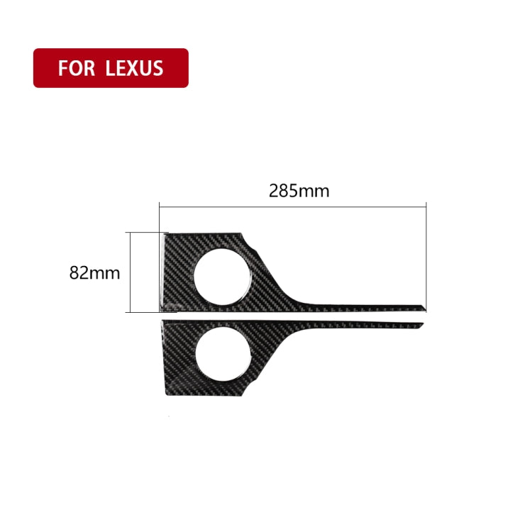 Car Carbon Fiber Rear Door Handle Decorative Sticker for Lexus RX300 / 270 / 200T / 450h 2016-2019, Left and Right Drive Universal - Car Interior Mouldings by PMC Jewellery | Online Shopping South Africa | PMC Jewellery | Buy Now Pay Later Mobicred