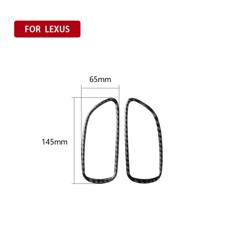 Car Carbon Fiber Front Door Handle Decorative Sticker for Lexus IS250 300 350C 2006-2012, Left and Right Drive Universal - Car Interior Mouldings by PMC Jewellery | Online Shopping South Africa | PMC Jewellery