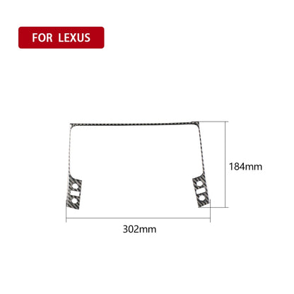 Car Carbon Fiber Navigation Panel B Decorative Sticker for Lexus IS250 300 350C 2006-2012, Left and Right Drive Universal - Car Interior Mouldings by PMC Jewellery | Online Shopping South Africa | PMC Jewellery | Buy Now Pay Later Mobicred