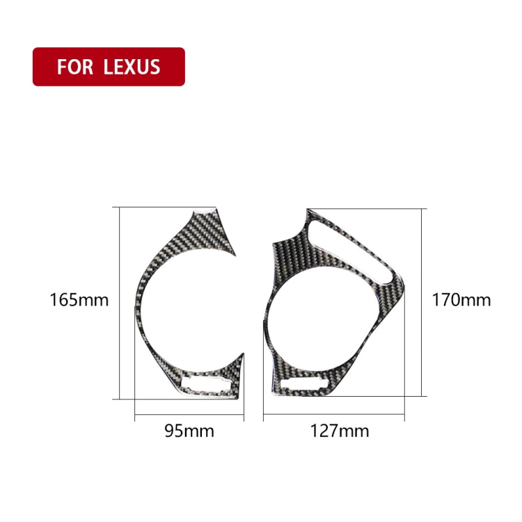 Car Carbon Fiber Big Left and Right Air Outlet Decorative Sticker for Lexus IS250 300 350C 2006-2012, Left Drive - Car Interior Mouldings by PMC Jewellery | Online Shopping South Africa | PMC Jewellery | Buy Now Pay Later Mobicred